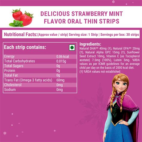melts® Disney Frozen Omega 3 for Kids with Lutein & Vitamin E