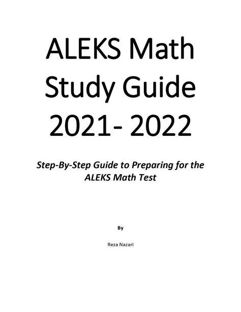 Image result for Aleks Math Study Guide