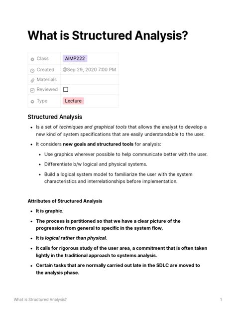 Image result for Structured Analysis Example