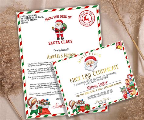 I Editable Santa Letter | Official Santa Mail | Stocking Stuffer ...