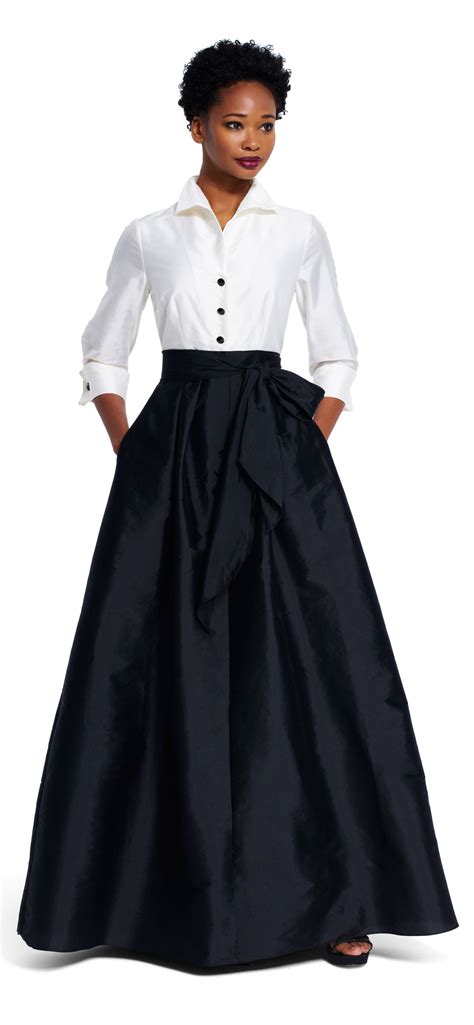 Taffeta Blouse with Ball Skirt | Ball skirt, Gown skirt, Evening gowns