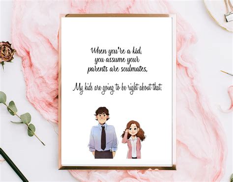 Jim and Pam Soulmates Quote | the Office TV Show | Instant Download ...