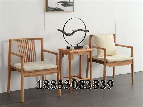 新中式白茬茶台椅酒店餐馆家用餐椅半圆椅月芽椅休闲椅靠背椅实木-阿里巴巴