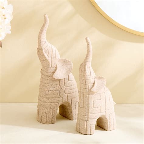 Buy Splendid Barbara Polyresin Elephant Figurine - Small from Home ...