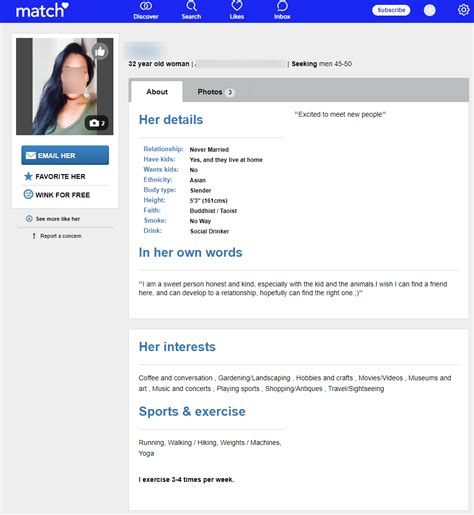 Image result for Match Dating Profile