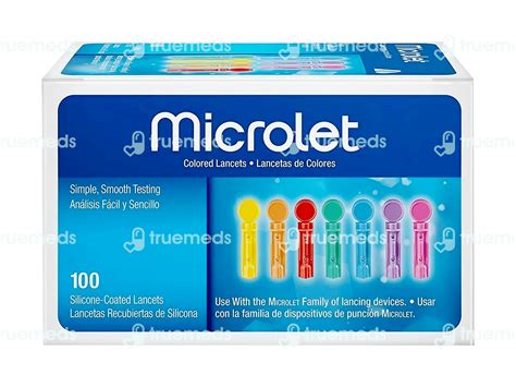 Microlet Colored Lancets 100 - Uses, Side Effects, Dosage, Price | Truemeds