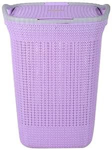 Nayasa Plastic Multipurpose Laundry Basket/Laundry Bag, Purple : Amazon ...