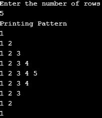 Image result for Consecutive Number Pattern Java