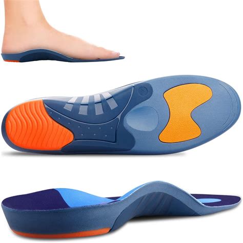 RooRuns Arch Support Plantar Fasciitis Insoles, Orthotic Insoles for Flat Feet, Over Pronation ...