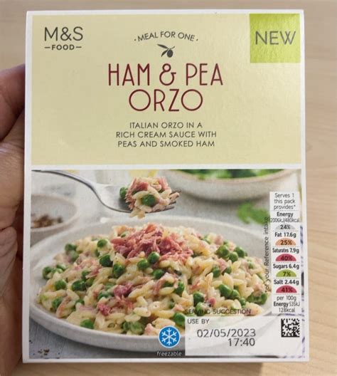 Ham and pea orzo - Marks & Spencer