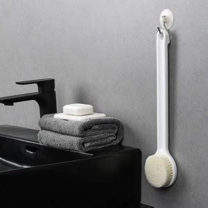 vitzie 2 IN 1 Loofah with Curved Long handle Body Bath shower Soft ...