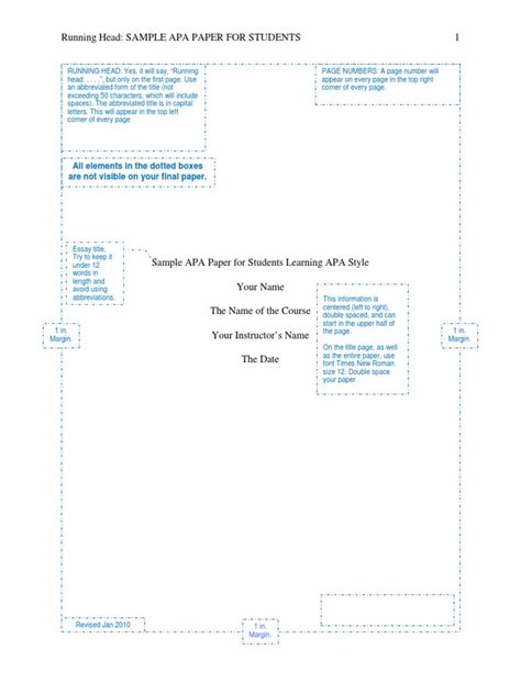 Image result for APA Format 6th Edition Example
