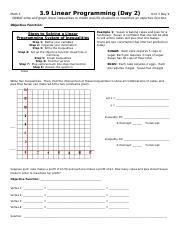 Practical Application of Linear Programming 的图像结果
