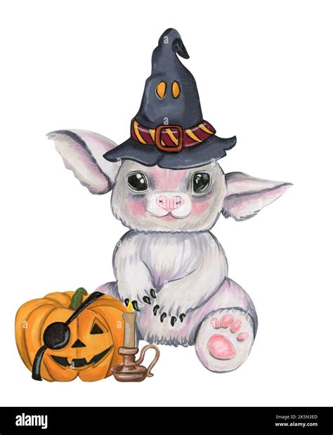 Cute animals in halloween costume Stock Photo - Alamy