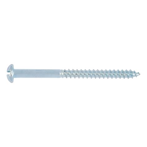 Buy Wood screw, half round head, slotted online