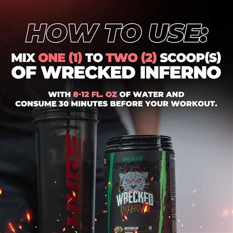 HugeSupplements Wrecked Inferno - Thermogenic Pre Workout For Men ...