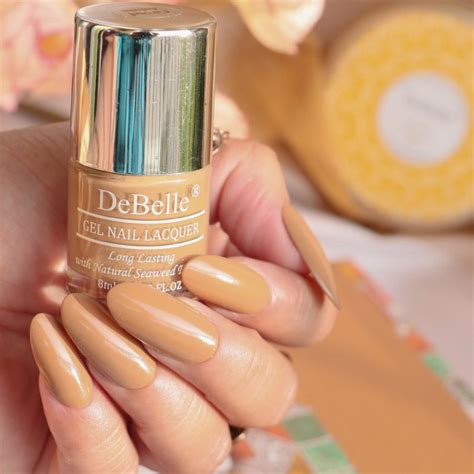 DeBelle Gel Nail Lacquer Caramel Auburn(Caramel Brown Nail Polish), 8ml ...