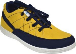 HUMAN STEPS Canvas Shoes For Men - Buy Yellow Color HUMAN STEPS Canvas ...