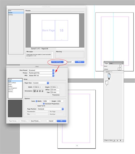 ID InDesign Page Setting 的图像结果
