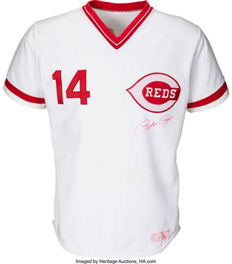 1986 Pete Rose Game Worn & Signed Cincinnati Reds Jersey and 1987 | Lot ...