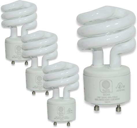 SLEEKLIGHTING - 13Watt GU24 Base 2 Prong Light Bulbs- UL-13w 120v 60hz ...