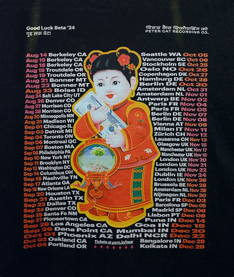 Good Luck Beta '24 Tour Tee | PCRC