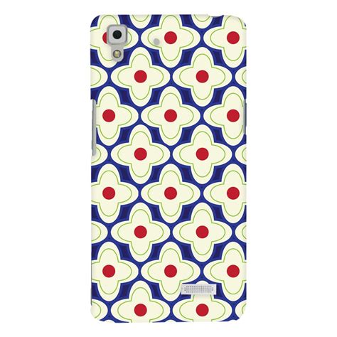 Colourcrust Oppo R7 Mobile Phone Back Cover With White flowers with ...