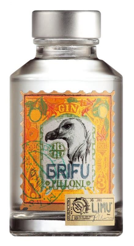 Gin Grifu Limu Mignon, Gin, mini, Silvio Carta, 0,1L, Garrafa