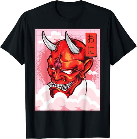 Buy Oni Mask Demon Mask Yokai Kawaii Japanese Aesthetic Harajuku T ...
