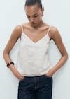 Lace strap top - Women | MANGO USA