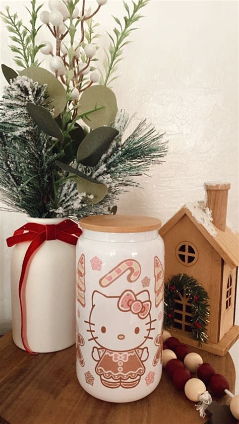 Hello Kitty Christmas Glass Cup| Hello Kitty and Friends| Hello Kitty ...