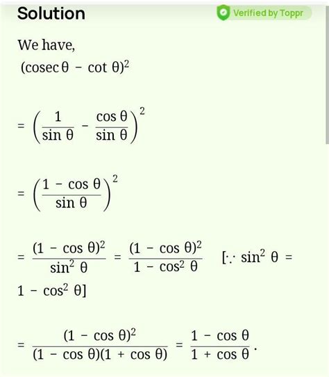 coseco + Coto Cosec o + Coto = 1+ Coso Sino coseco + Coto Cosec o ...