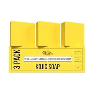 Buy GHAR SOAPS Kojic Acid 2% Soap with Niacinamide | For Pigmentation ...
