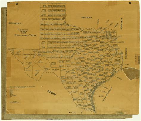Texas Census Map Texas Population Map Answers