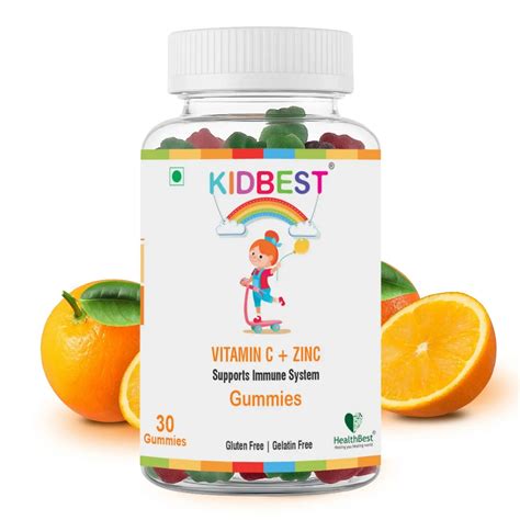 Best Multivitamin Gummies for Kids (3-13)Years - Vitamin C + Zinc ...
