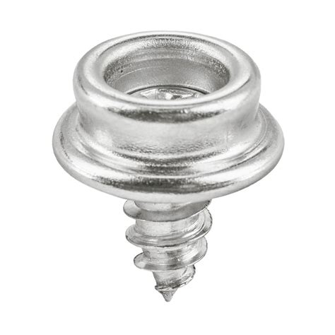 DOT® Snap Fastener Screw Stud #10 x 3/8" (Nickel-Plated Brass/Stainless ...