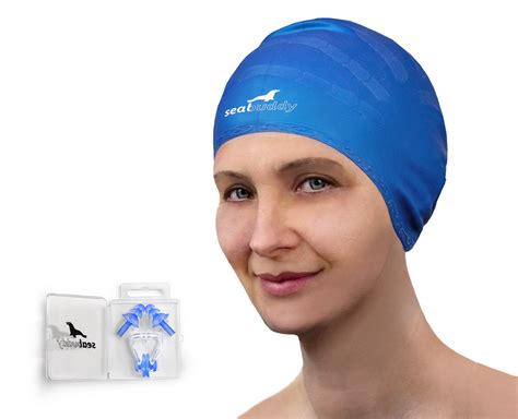 Buy SealBuddy Silicone Swim Cap, Nose Clip and Ear Plugs Combo Set ...