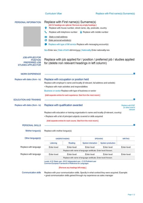 Example of Curriculum Vitae Format 的图像结果