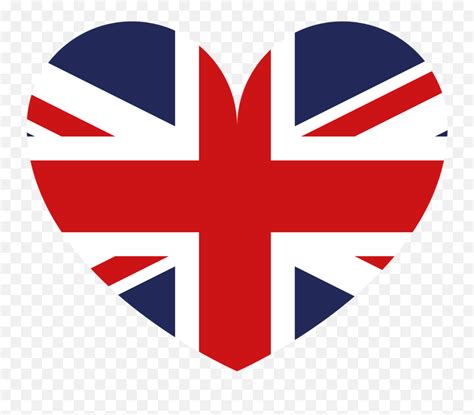 Uk Flag United Kingdom Great Britain - British Flag Heart Png Emoji ...