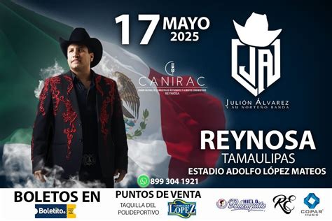 Julión Álvarez en REYNOSA , Estadio Adolfo López Mateos, Reynosa, 17 ...