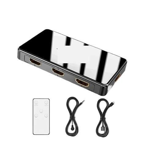 4K 60Hz Switch 5x1 3x1 Video Switcher 5/3 In 1 Out With IR Remoter ...