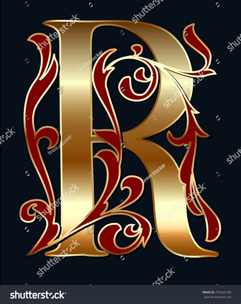Illuminated Manuscript Letters R