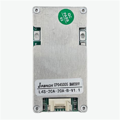 Jiabaida (JBD) LiFePo4 4S 12.8V 20A Battery Management System - BMS Pr ...