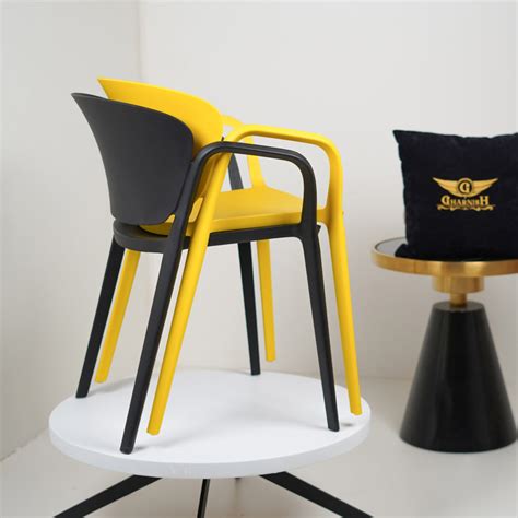 Buy Hangy Yellow PVC Cafe Chairs With Arm Rest at Wholesale in India ...