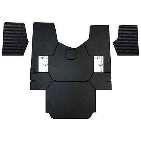 Black Floor Mats FREIGHTLINER CASCADIA, 2008-2013 - Full set – ALFA ...