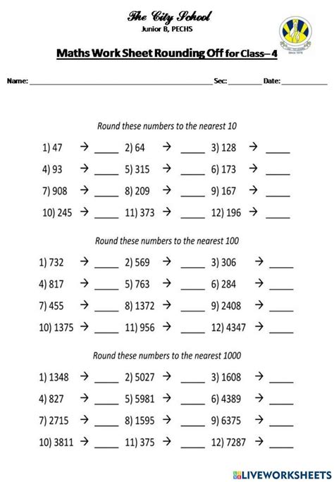 Free Printable Rounding Numbers Worksheets [PDFs] Brighterly.com - Worksheets Library