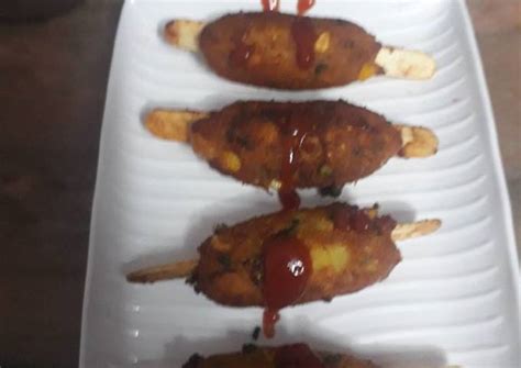 Sweet corn and potato seekh pakode Recipe by Nidhi Amit Jain - Cookpad