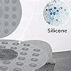 Buy CAVERNSHOP Non Slip Round Shower Mat Rubber Foot Scrubber Massager ...