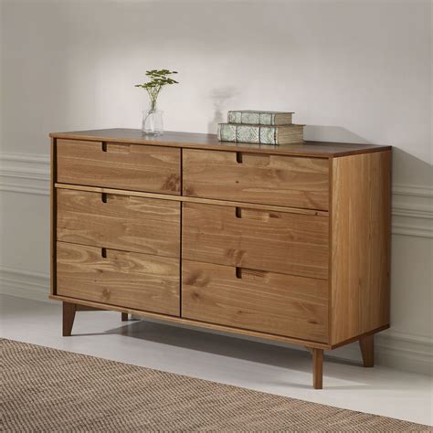 mid century modern 7 drawer dresser