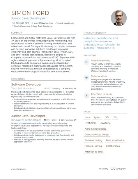 Image result for Java Developer Resume Examples